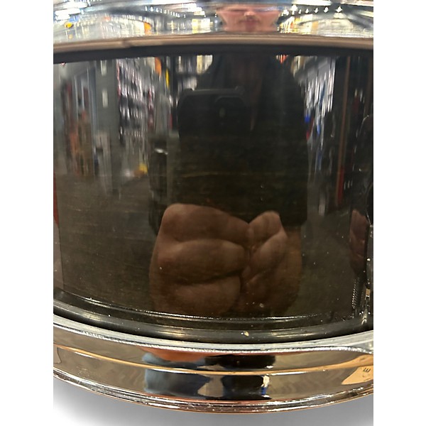 Used Pearl 12X4.5 Firecracker Snare Transparent Black Drum