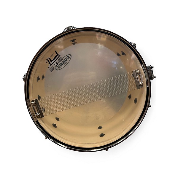 Used Pearl 12X4.5 Firecracker Snare Transparent Black Drum