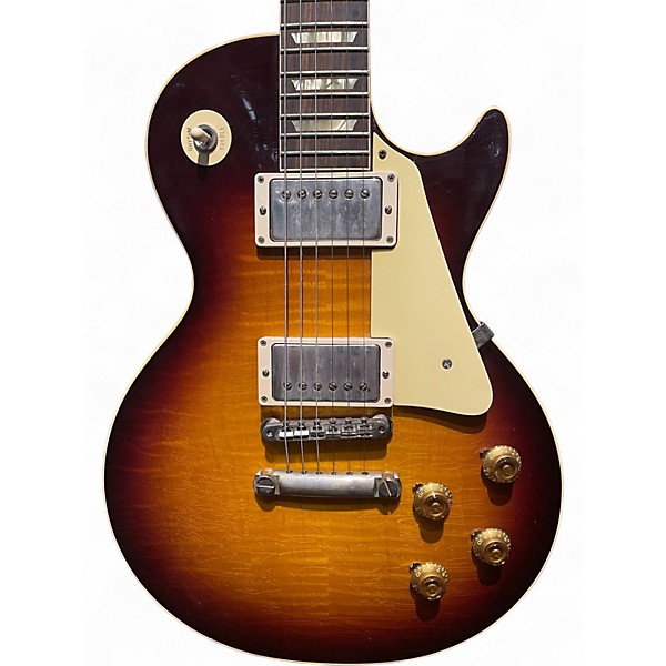 Used Gibson 1959 Reissue Murphy Aged Les Paul Factory Burst Solid Body Electric Guitar