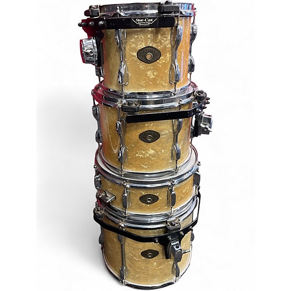 Used TAMA 5 Piece ROCKSTAR PEARL WHITE Drum Kit