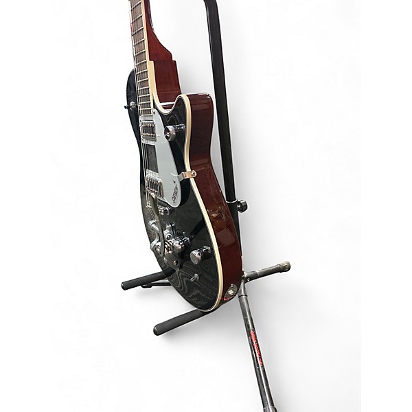 Used Gretsch Guitars G5237TG ELECTROMATIC JET Black and Silver Solid Body Electric Guitar