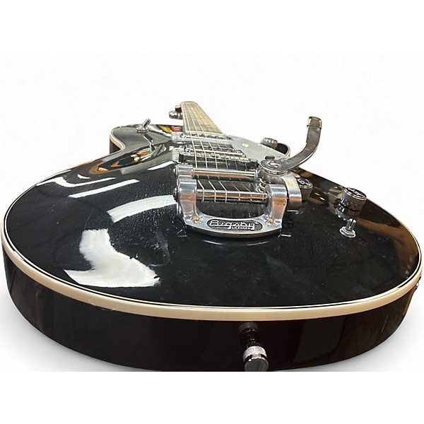 Used Gretsch Guitars G5237TG ELECTROMATIC JET Black and Silver Solid Body Electric Guitar