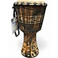 Used Handmade CARVED Djembe