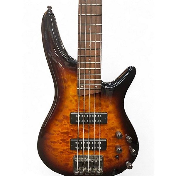 Used Ibanez SR405 5 String 2 Color Sunburst Electric Bass Guitar