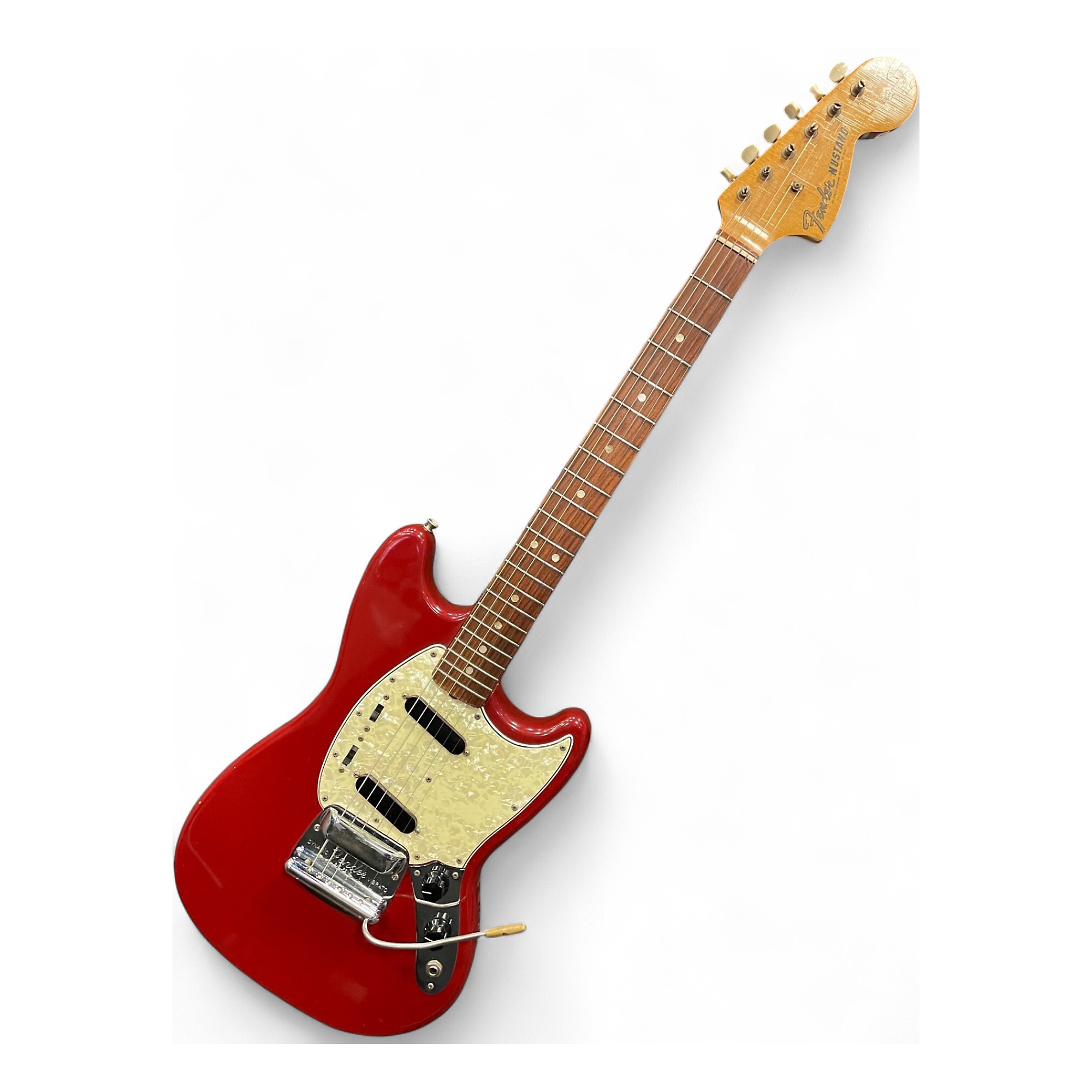 Used 1966 Fender Mustang Dakota Red Solid Body Electric Guitar