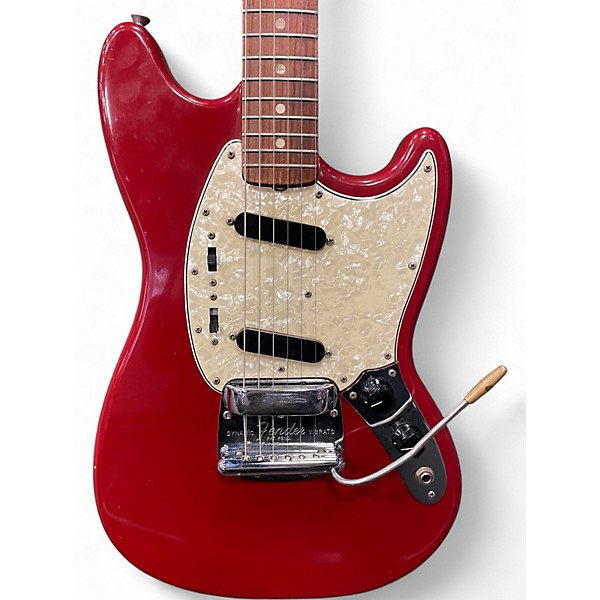 Used 1966 Fender Mustang Dakota Red Solid Body Electric Guitar