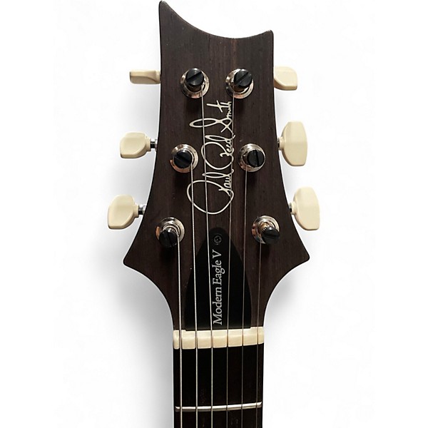 Used PRS MODERN EAGLE V Black Solid Body Electric Guitar