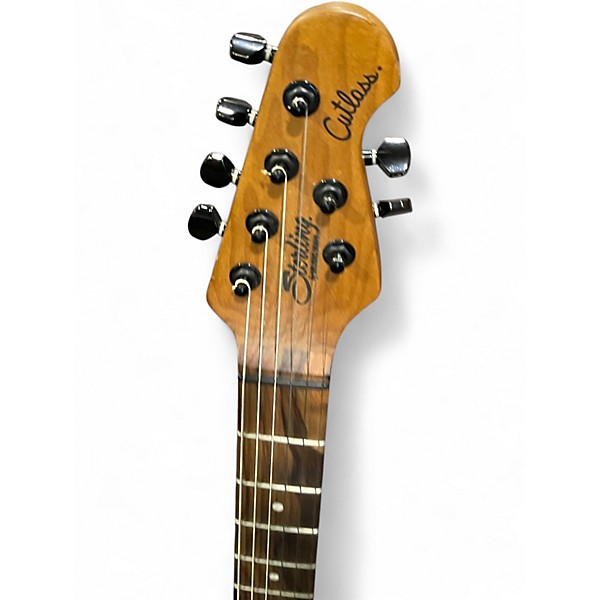 Used Sterling by Music Man cutlass Sunrise Tea Burst Solid Body Electric Guitar