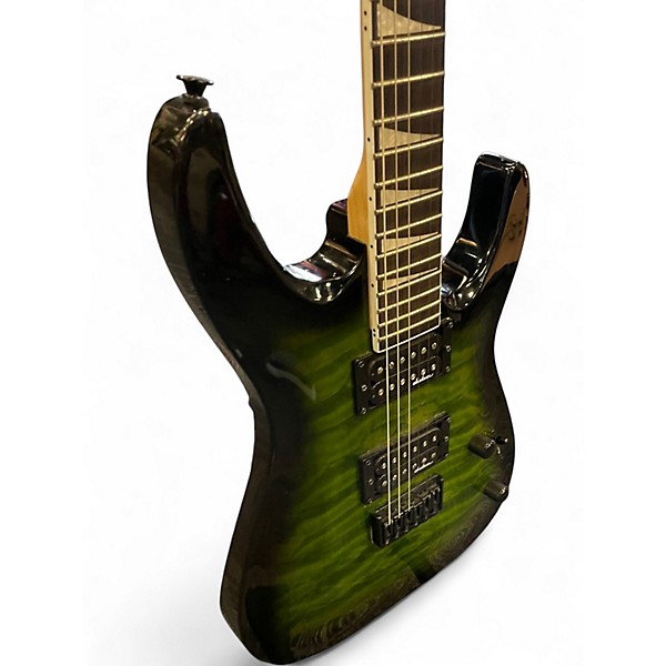 Used Jackson JS32Q Trans Green Solid Body Electric Guitar