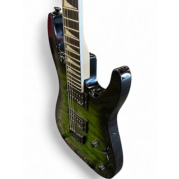 Used Jackson JS32Q Trans Green Solid Body Electric Guitar