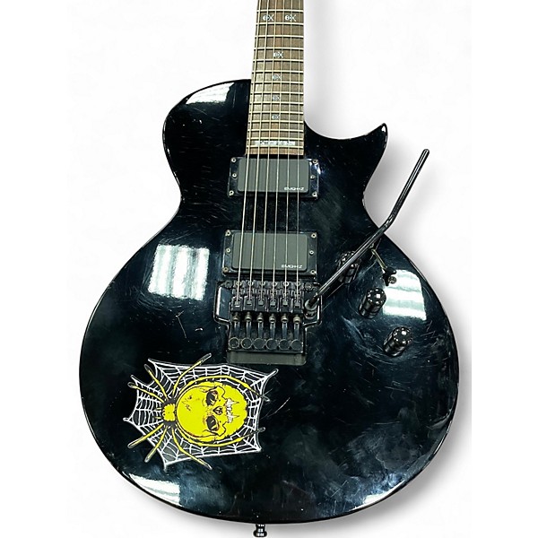 Used ESP Kirk Hammett KH203 Spider Black Solid Body Electric Guitar