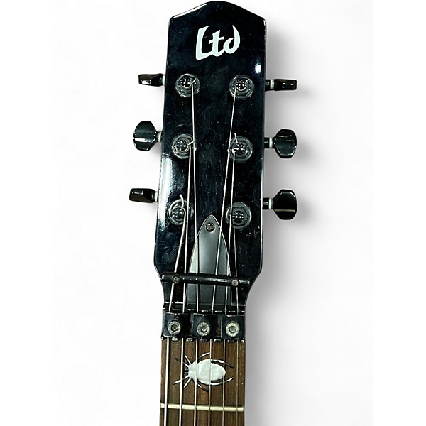 Used ESP Kirk Hammett KH203 Spider Black Solid Body Electric Guitar