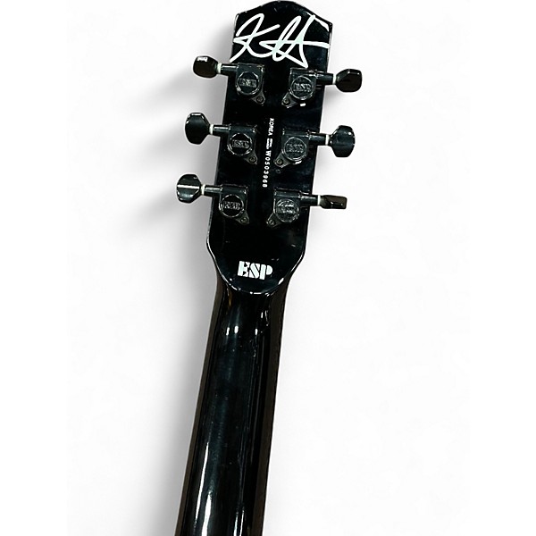 Used ESP Kirk Hammett KH203 Spider Black Solid Body Electric Guitar