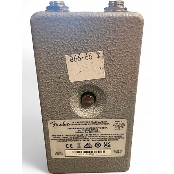 Used Fender HAMMERTONE FLANGER Effect Pedal