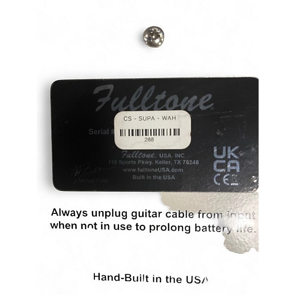Used Fulltone SUPA WAH Effect Pedal