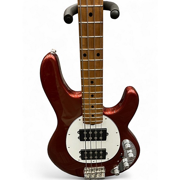 Used 2020s Ernie Ball Stingray HH 4 String Candy Apple Red Electric Bass Guitar