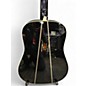 Used Martin D35JC Johnny Cash Left Handed Black Acoustic Guitar