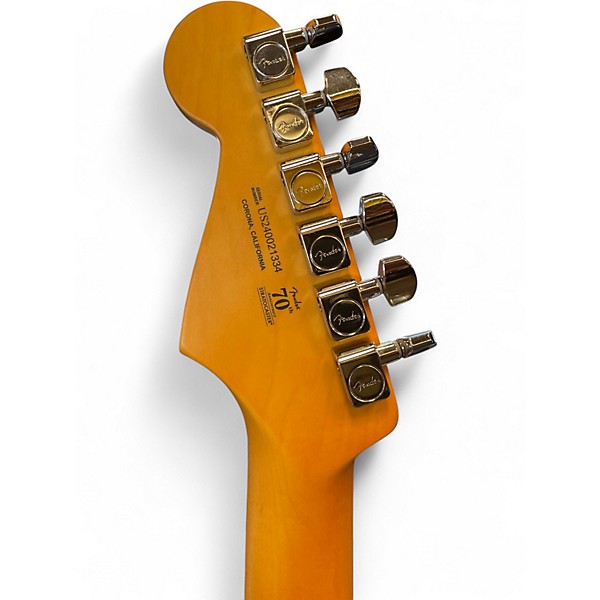 Used 2024 Fender AMERICAN PROFESSIONAL II THINLINE STRATOCASTER White Blonde Hollow Body Electric Guitar