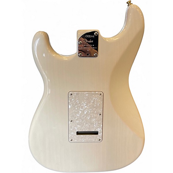Used 2024 Fender AMERICAN PROFESSIONAL II THINLINE STRATOCASTER White Blonde Hollow Body Electric Guitar