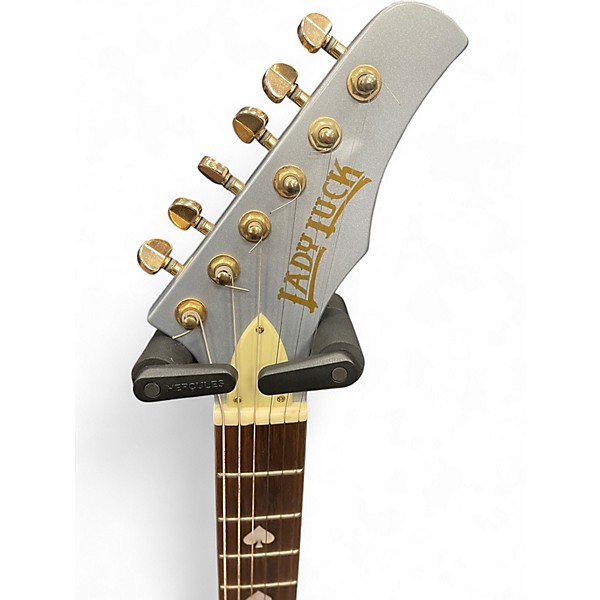 Used HardLuck Kings LADY LUCK SILVER Solid Body Electric Guitar