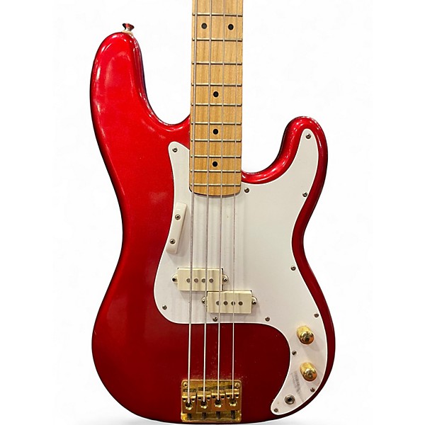 Used Series 10 By Bently P BASS Candy Apple Red Electric Bass Guitar