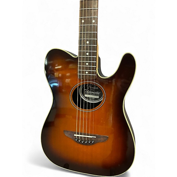 Fender Telecousticアコースティックギター Fender Telecoustic Deluxe - Sunburst | Sweetwater