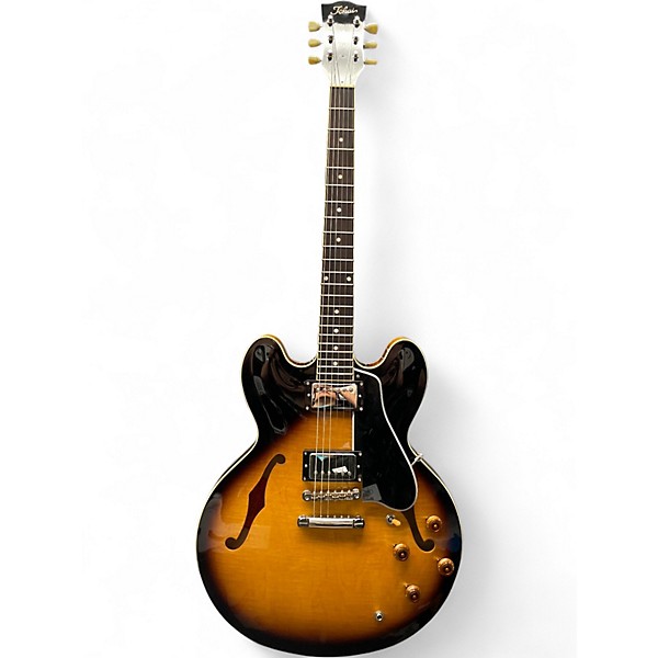 Used Tokai ES-201F Vintage Sunburst Hollow Body Electric Guitar