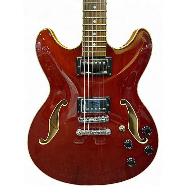 Used Ibanez AS73 Artcore Transparent Cherry Red Hollow Body Electric Guitar