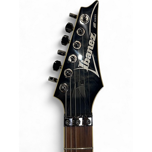 Used Ibanez S7420QM S Series Ebony Solid Body Electric Guitar