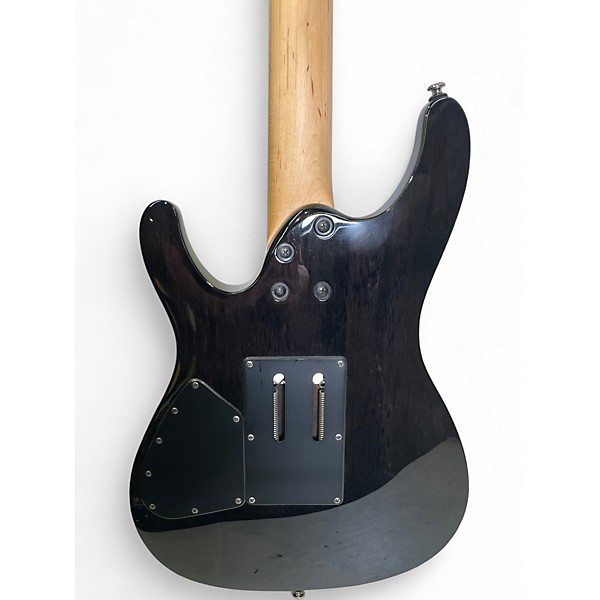 Used Ibanez S7420QM S Series Ebony Solid Body Electric Guitar