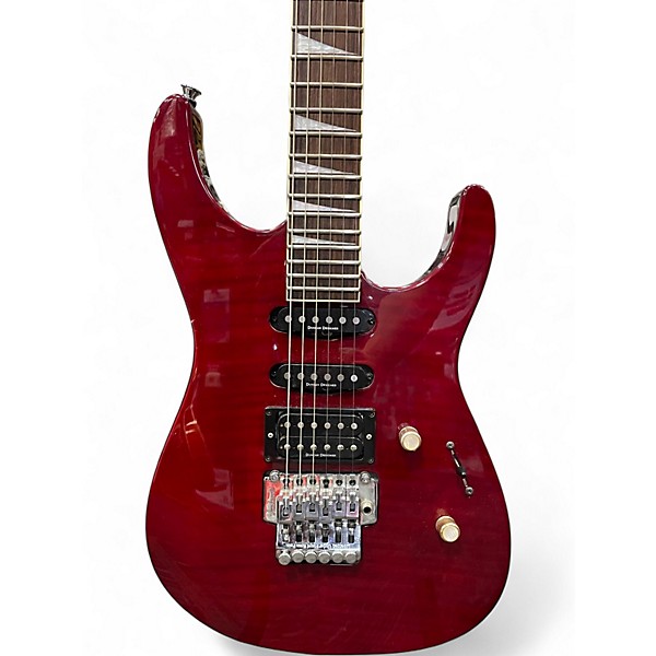 Used Jackson DK2 Dinky Trans Red Solid Body Electric Guitar