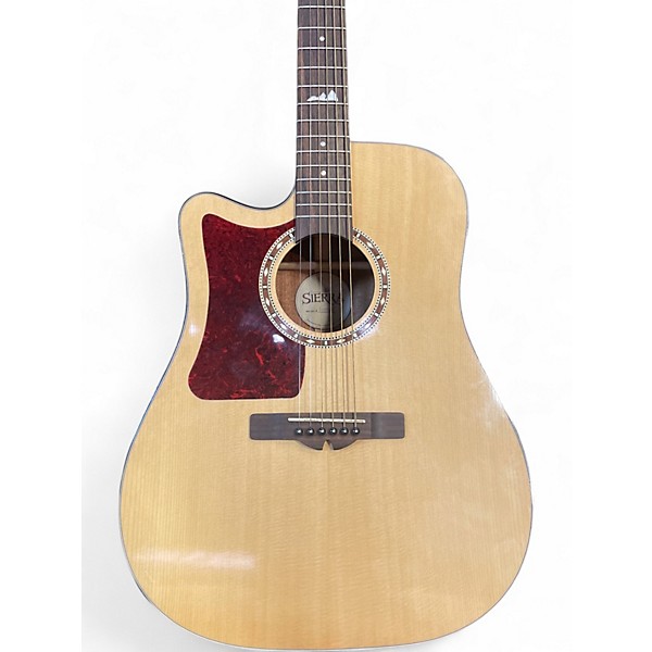 Used Sierra sd35lce Natural Acoustic Electric Guitar