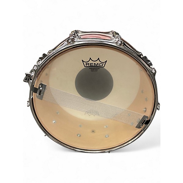 Used Ludwig 6X14 Classic Snare red oyster finish Drum