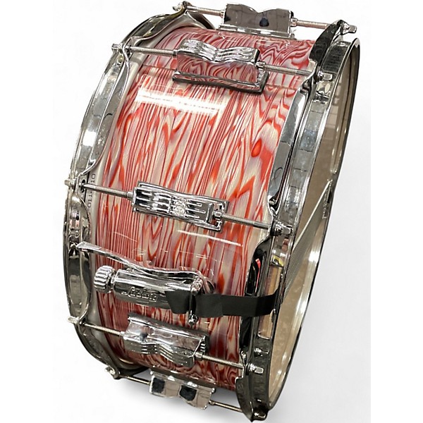 Used Ludwig 6X14 Classic Snare red oyster finish Drum