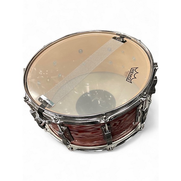 Used Ludwig 6X14 Classic Snare red oyster finish Drum