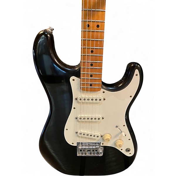 Vintage 1983 Fender STRAT Black Solid Body Electric Guitar