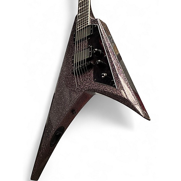 Used ESP LTD KIRK HAMMETT KH V Black Solid Body Electric Guitar