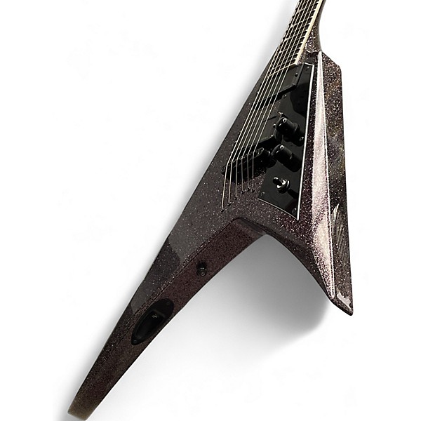 Used ESP LTD KIRK HAMMETT KH V Black Solid Body Electric Guitar