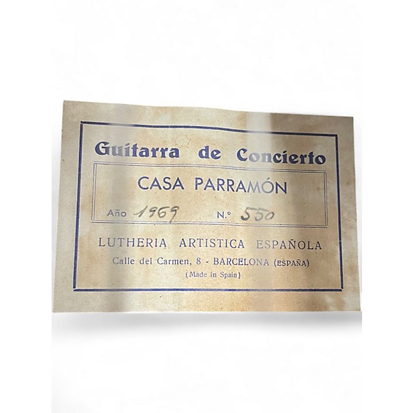 Used Casa Parramon Concert Flamenco Vintage Natural Flamenco Guitar