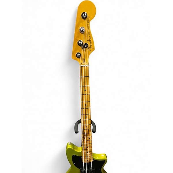 Used Fender American Ultra II Meteora Metallic Green Electric Bass Guitar