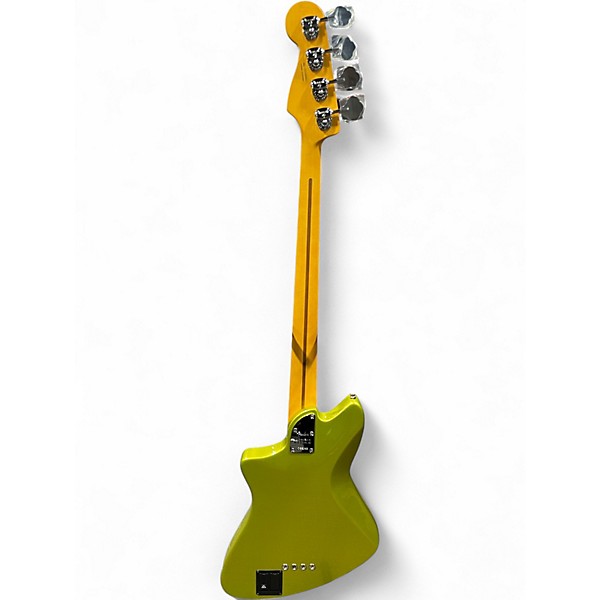 Used Fender American Ultra II Meteora Metallic Green Electric Bass Guitar