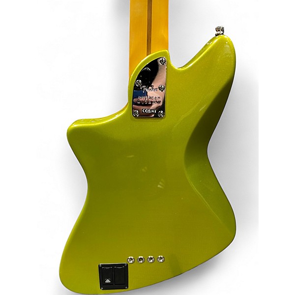 Used Fender American Ultra II Meteora Metallic Green Electric Bass Guitar