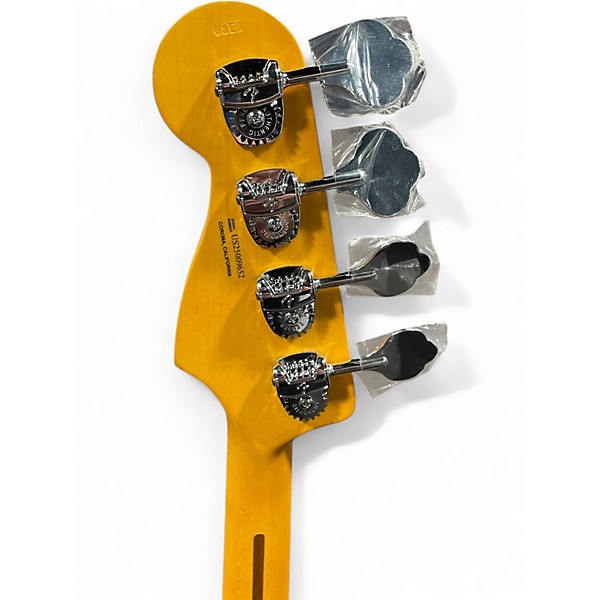 Used Fender American Ultra II Meteora Metallic Green Electric Bass Guitar