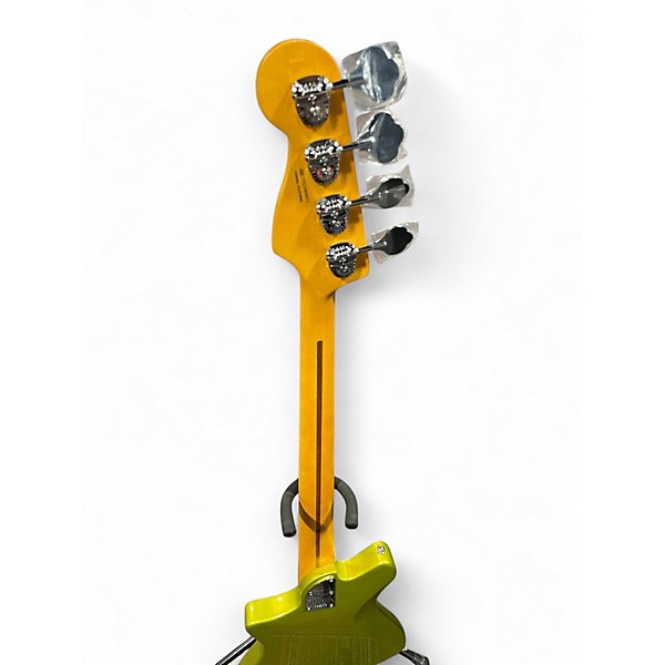 Used Fender American Ultra II Meteora Metallic Green Electric Bass Guitar