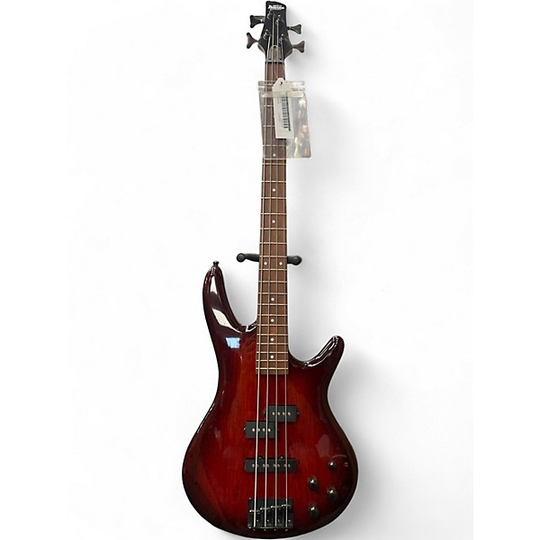 Used Ibanez GSR200SM Crimson Red Burst Electric Bass Guitar