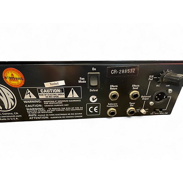 Used 2010s SWR 350X Bass Amp Head