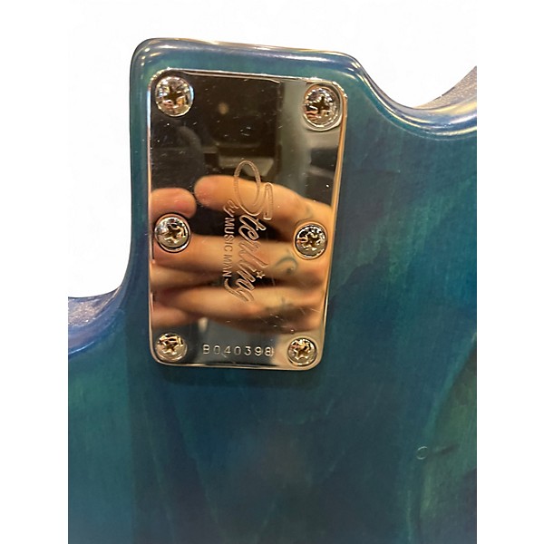 Used Sterling by Music Man Sub 4 Ocean Blue Electric Bass Guitar