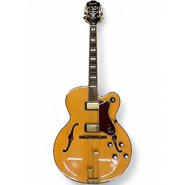 Used Epiphone Sheraton Natural Hollow Body Electric Guitar