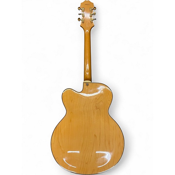 Used Epiphone Sheraton Natural Hollow Body Electric Guitar
