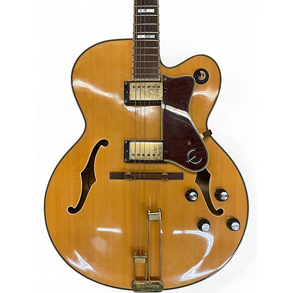 Used Epiphone Sheraton Natural Hollow Body Electric Guitar